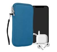 kwmobile Estuche de Neopreno Universal para Smartphone - Funda Protectora con Cremallera para XXL - 7" Azul violáceo