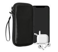 kwmobile Estuche de Neopreno Universal para Smartphone - Funda Protectora con Cremallera para XXL - 7" Negro Metalizado