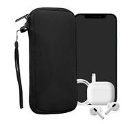 kwmobile Estuche de Neopreno Universal para Smartphone - Funda Protectora con Cremallera para XXL - 7" Negro