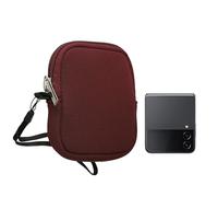 kwmobile Estuche de Neopreno Universal para Smartphone - Funda Protectora con Cremallera para XXS - 3/3,5" Violeta Burdeos - para móviles de 10 x 8 x 2 cm