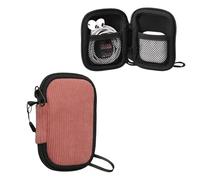 kwmobile Estuche Universal para Cascos - Funda de Neopreno y Pana para Auriculares y Accesorios - Bolsa con Cremallera y 2X Bolsillos para Cables Cargador Viaje