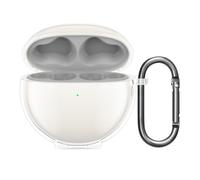 kwmobile Funda Auriculares Compatible con Huawei FreeBuds 7i - Estuche Protector Duro de 2 Piezas - Transparente