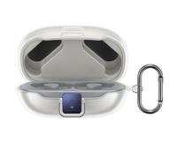 kwmobile Funda Auriculares Compatible con JBL Endurance Peak 3 - Estuche Protector Duro de 2 Piezas - Transparente