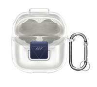 kwmobile Funda Auriculares Compatible con JBL Tune Flex 2 - Estuche Protector Duro de 2 Piezas - Transparente