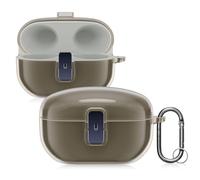 kwmobile Funda Auriculares Compatible con Sony WF-1000XM5 - Estuche Protector Duro de 2 Piezas - Transparente/Negro