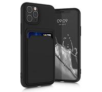 kwmobile Funda Billetera Compatible con Apple iPhone 11 Pro Funda con Tarjetero - Carcasa Cartera Protectora con Espacio para Tarjeta - Negro