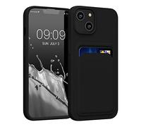 kwmobile Funda Billetera Compatible con Apple iPhone 14 Funda con Tarjetero - Carcasa Cartera Protectora con Espacio para Tarjeta - Negro