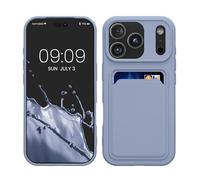 kwmobile Funda Billetera Compatible con Apple iPhone 17 Pro Funda con Tarjetero - Carcasa Cartera Protectora con Espacio para Tarjeta - Lila