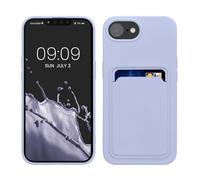 kwmobile Funda Billetera Compatible con Apple iPhone 17e / iPhone 16e Funda con Tarjetero - Carcasa Cartera Protectora con Espacio para Tarjeta - Lila