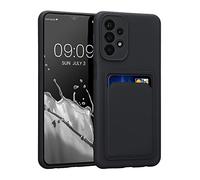 kwmobile Funda Billetera Compatible con Samsung Galaxy A23 4G / 5G Funda con Tarjetero - Carcasa Cartera Protectora con Espacio para Tarjeta - Negro