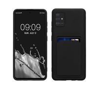 kwmobile Funda Billetera Compatible con Samsung Galaxy A51 Funda con Tarjetero - Carcasa Cartera Protectora con Espacio para Tarjeta - Negro