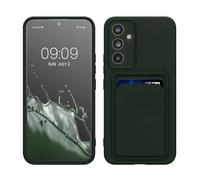 kwmobile Funda Billetera Compatible con Samsung Galaxy A54 5G Funda con Tarjetero - Carcasa Cartera Protectora con Espacio para Tarjeta - Verde Oscuro