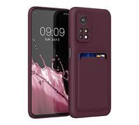 kwmobile Funda Billetera Compatible con Xiaomi Mi 10T / Mi 10T Pro Funda con Tarjetero - Carcasa Cartera Protectora con Espacio para Tarjeta - Rojo Vino