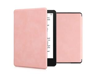 kwmobile Funda Compatible con Amazon Kindle Paperwhite 11. Generation 2021 - Carcasa para e-Reader de Piel sintética Nobuck - Rosa Palo