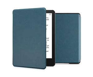 kwmobile Funda Compatible con Amazon Kindle Paperwhite 11. Generation 2021 - Carcasa para e-Reader de Piel sintética Nobuck - petróleo