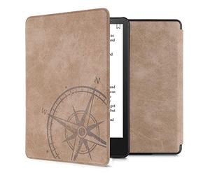 kwmobile Funda Compatible con Amazon Kindle Paperwhite 11. Generation 2021 - Carcasa para e-Reader de Piel Ante sintética - de Aguja magnética