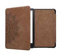 kwmobile Funda Compatible con Amazon Kindle Paperwhite (2024)/Colorsoft - Carcasa para e-Reader de Piel Ante sintética - Sol Naciente