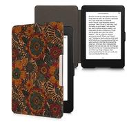 kwmobile Funda Compatible con Amazon Kindle Paperwhite - Carcasa para e-Book de Corcho - Case Tapiz Floral