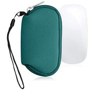 kwmobile Funda Compatible con Apple Magic Mouse 1/2 - Estuche de Neopreno con Cremallera para ratón - Carcasa en petróleo