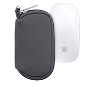 kwmobile Funda Compatible con Apple Magic Mouse 1/2 - Estuche de Neopreno con Cremallera para ratón - Carcasa en Gris