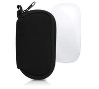 kwmobile Funda Compatible con Apple Magic Mouse 1/2 - Estuche de Neopreno con Cremallera para ratón - Carcasa en Negro