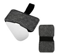 kwmobile Funda Compatible con Apple Magic Mouse 1 / Magic Mouse 2 / Logitech Pebble Funda - Estuche de Fieltro para Ratón - Bolsillo Mouse Gris Oscuro/Negro