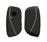 kwmobile Funda Compatible con BMW 4 Botones X7 X1 U11 IX ix1 Serie 7 G07 I7 Llave del Auto - Carcasa Protectora de Silicona para Llave de Coche - Case en Negro Mate
