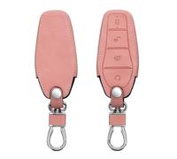 kwmobile Funda Compatible con BYD Atto 3 / Sealion/Han/Tang/Dolphin/Seal - Carcasa de Piel sintética - Protector para Mando de Coche en Rosa Palo