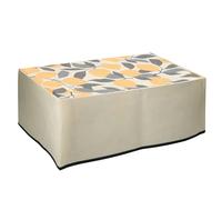 kwmobile Funda Compatible con Canon PIXMA TS3550i / TS3551i - Cubierta de Impresora Amarillo/Verde/Beige Limones con Hojas