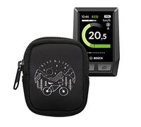 kwmobile Funda Compatible con Consola Bosch Kiox/Kiox 300 - Estuche Blando de Neopreno con Cremallera Bike Life Blanco/Negro