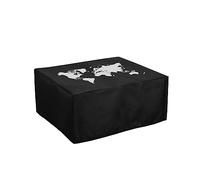 kwmobile Funda Compatible con Epson EcoTank ET-2850 / EcoTank ET-2856 / Home XP-5200 - Cubierta de Impresora Blanco/Negro Mapa del Mundo