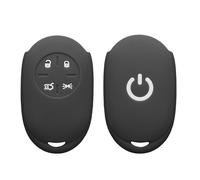 kwmobile Funda Compatible con Fiat 500E Llave de Coche de 4 Botones - Carcasa Protectora de Silicona para Llave de Coche - Case en Negro Mate