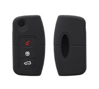 kwmobile Funda Compatible con Ford Llave de Coche Plegable de 3 Botones - Carcasa Protectora de Silicona para Llave de Coche - Case en Negro