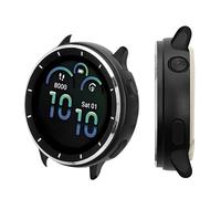 kwmobile Funda Compatible con Garmin vivoactive 6 (42mm) / Active 6 Case - Carcasa de Metal para Esfera de Smartwatch - Cover Antigolpes Marco Smartwatch - Negro