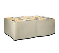 kwmobile Funda Compatible con HP DeskJet 2755e / DeskJet 2720e / 2710e / 2820e / 2721e - Cubierta de Impresora Amarillo/Verde/Beige Limones con Hojas