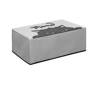 kwmobile Funda Compatible con HP DeskJet 2755e / DeskJet 2720e / 2710e / 2820e / 2721e - Cubierta de Impresora Gris/Negro Gato Meow