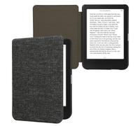 kwmobile Funda Compatible con Kobo Clara BW/Colour - Carcasa de Tela para e-Reader - Case Plegable Tipo Libro para e-Book