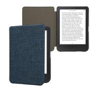 kwmobile Funda Compatible con Kobo Clara BW/Colour - Carcasa de Tela para e-Reader - Case Plegable Tipo Libro para e-Book