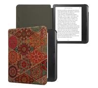 kwmobile Funda Compatible con Kobo Libra Colour - Carcasa para e-Book de Corcho - Case Ornamento Mandala