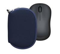 kwmobile Funda Compatible con Logitech M220 Silent / M235 / M185 - Estuche de Neopreno con Cremallera para ratón - Carcasa en Azul Oscuro