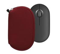 kwmobile Funda Compatible con Logitech Pebble Mouse 2 M350s / M350 - Estuche de Neopreno con Cremallera para ratón - Carcasa en Burdeos