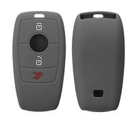 kwmobile Funda Compatible con Mercedes Benz Llave de Coche Smart Key (Solo Keyless) - Carcasa Protectora de Silicona para Llave de Coche - Case en Gris Oscuro