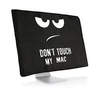 kwmobile Funda Compatible con Monitor Apple iMac 27" / iMac Pro 27" - Cubierta Protectora Textil para Pantalla - Don't Touch my Mac