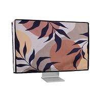 kwmobile Funda Compatible con Monitor de 27-28" - Protector Antipolvo y antihuellas Dactilares para Monitor - Hojas y Formas