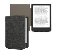 kwmobile Funda Compatible con Pocketbook Verse/Verse Lite/Pro/Color/Vivlio Light HD - Carcasa de Tela para e-Reader - Case Plegable Tipo Libro para e-Book