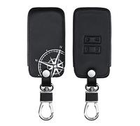 kwmobile Funda Compatible con Renault Llave de Coche Smart Key de 4 Botones (Solo Keyless Go) - Cubierta de Cuero sintético - Case para mando y Control de Auto de Aguja magnética
