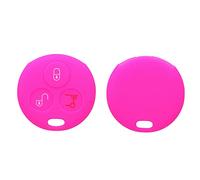 kwmobile Funda Compatible con Smart Llave de Coche con Control Remoto de 3 Botones - Carcasa Protectora de Silicona para Llave de Coche - Case en Rosa Fucsia