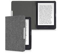 kwmobile Funda Compatible con Tolino Shine 3 - Carcasa de Tela para e-Reader - Case Plegable Tipo Libro para e-Book