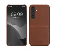 kwmobile Funda con Tarjetero Compatible con Samsung Galaxy S24 - Carcasa para móvil de Cuero sintético con Ranuras para 2X Tarjeta