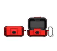 kwmobile Funda de Auriculares Compatible con Sennheiser Momentum True Wireless 3 / True Wireless 4 - Carcasa Auriculares Bluetooth - Rojo/Negro